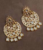 Tasha Kundan Chandbali Earrings