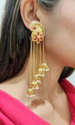 Golden Tassle Earrings 1