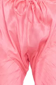 Pink Cotton Silk Kurta And Pyjama Set