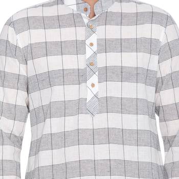 Men White Cotton Only Kurta 3