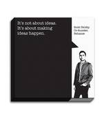 Motivational Scott Belsky Startup Quotes Framed Canvas Poster by Engrave