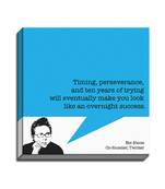 Motivational Biz Stone  Startup Quotes Framed Canvas Poster by Engrave