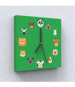 Zoobidoo Canvas Wall Clock by Engrave