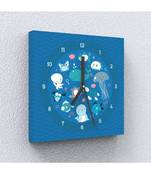 See Sea Canvas Wall Clock by Engrave