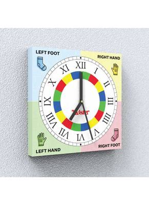 Twistime Canvas Wall Clock by Engrave 1