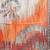 Orange Printed Khadi Jute Silk Dupatta for women