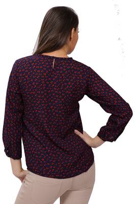 Black Georgette Printed Top 3