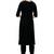 Multicolor printed crepe long-kurtis