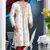 Golden Cotton Silk Thread Embroidered Kurta Pajama