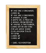 Invitation by Shel Silverstein Canvas Chalkboard Art by Engrave