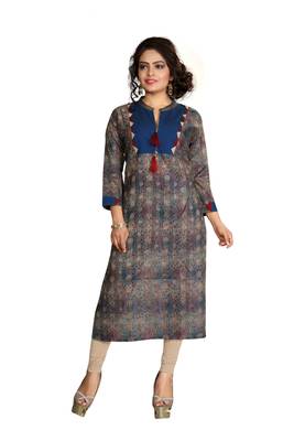 Multicolor Printed Cotton Kurti 1