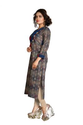 Multicolor Printed Cotton Kurti 3