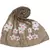 Brown Cotton Designer Flower Ari Diamond Stole Hijab