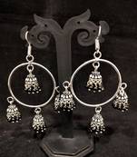 Designer Indian Bollywood Oxidized Jhumka Set