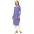 Purple printed cotton kurti