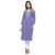 Purple printed cotton kurti