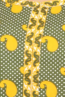 Green printed cotton kurti