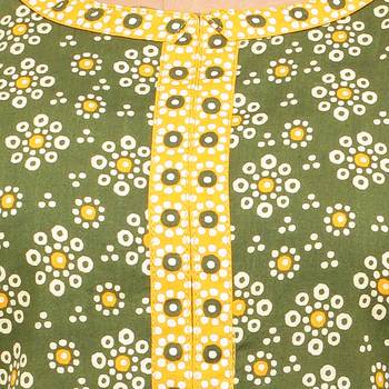 Green printed cotton kurti 5