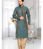 Rama Embroidered Jacquard Mens Kurta Pajama