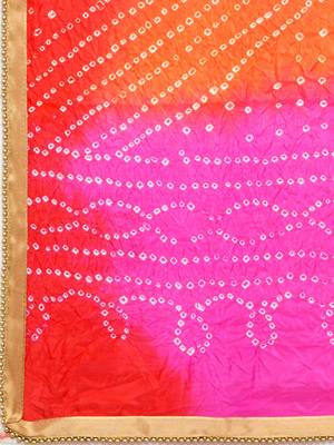   Pink  And  Red Silk Printed Stole And Dupattas 4