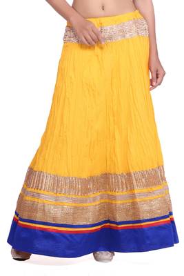 Yellow Cotton magzi Cotton skirts 1