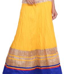 Yellow Cotton magzi Cotton skirts