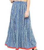 Geroo Jaipur Indigo Cotton magzi Cotton skirts