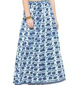 Indigo  Cotton magzi Cotton skirts