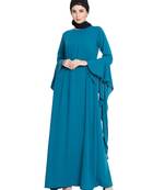Blue Nida Plain Abaya