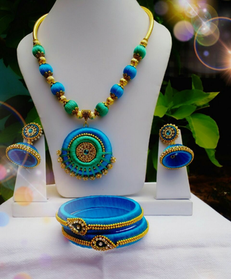 Blue necklaces 1