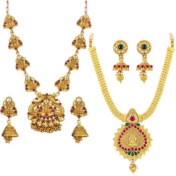Multicolor crystal jewellery-combo 1