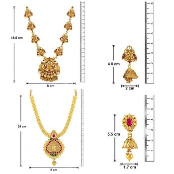 Multicolor crystal jewellery-combo 3
