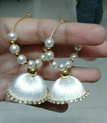White earrings