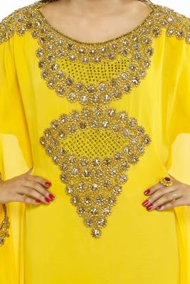 Yellow Buy This Moroccan Jalabviya Takhita Var For Women Gown Dress 2