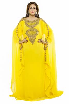 Yellow Buy This Moroccan Jalabviya Takhita Var For Women Gown Dress 1