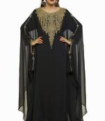 Black New Moroccan Arabic Islamic Party Wear Party Dress For Women