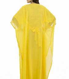 Yellow New Hand Embroidery Work By Al Mehraan Fashion For Women Gown