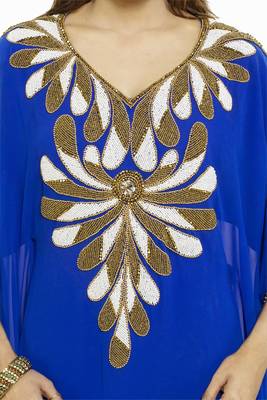 Royal blue Buy This Moroccan Jalabviya Takhita Var For Women Gown Dress 3