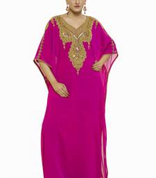 Pink Beautiful Moroccan Islamic Wedding Gown Party Wear Gown For Women