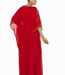 Red Morocan Arabic Islamic Kaftan Dress
