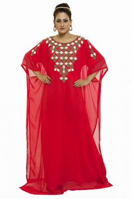Red Buy This Moroccan Jalabviya Takhita Var For Women Gown Dress 1