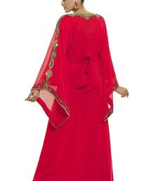 Pink Modern Islamic Arabic Kaftan Dress For Weddin Gown Party Wear Dress