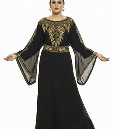 Black New Moroccan Arabic Islamic Party Wear Party Dress For Women