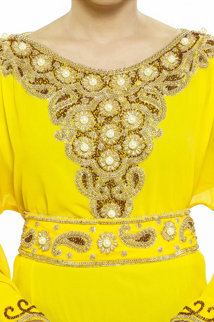 Yellow Get This Modern Kaftan At Ramadan Arabic Kaftan Dres