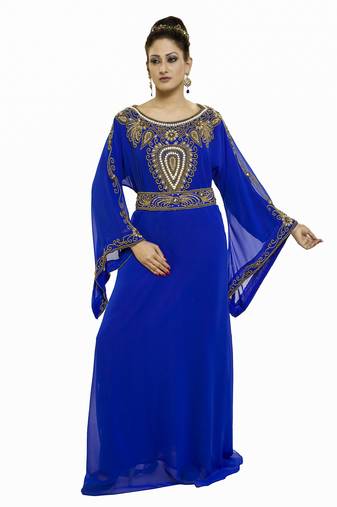 Royal blue Buy This Moroccan Jalabviya Takhita Var For Women Gown Dress