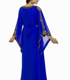 Royal blue Morocan Arabic Islamic Kaftan Dress