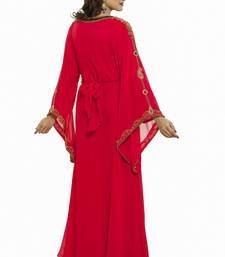 Red Eid Kaftan Dress Moroccan Kaftan Dress