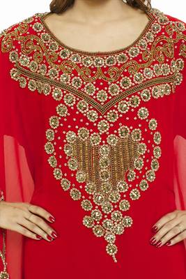 Red Get This Modern Kaftan At Ramadan Arabic Kaftan Dres 3