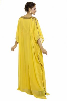 Yellow Buy This Moroccan Jalabviya Takhita Var For Women Gown Dress 2