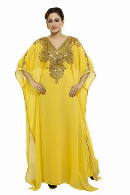 Yellow Buy This Moroccan Jalabviya Takhita Var For Women Gown Dress 1
